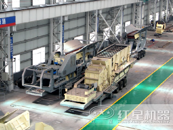 移動式制砂機生產車間 移動式制砂機生產車間