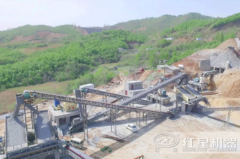 制砂場生產(chǎn)線俯拍視角 制砂場生產(chǎn)線俯拍視角