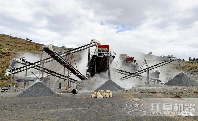 移動制砂機現場實拍