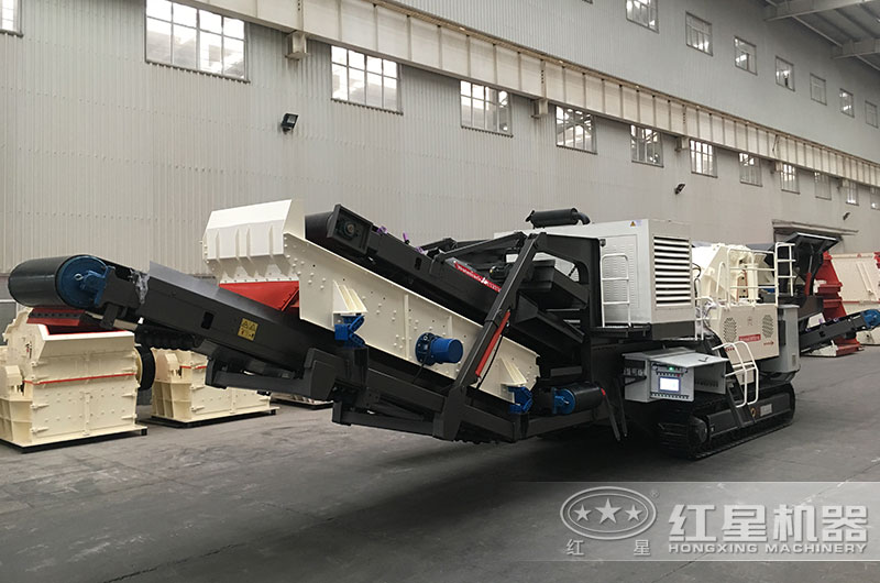 移動式煤矸石制砂設(shè)備，移動式破碎站